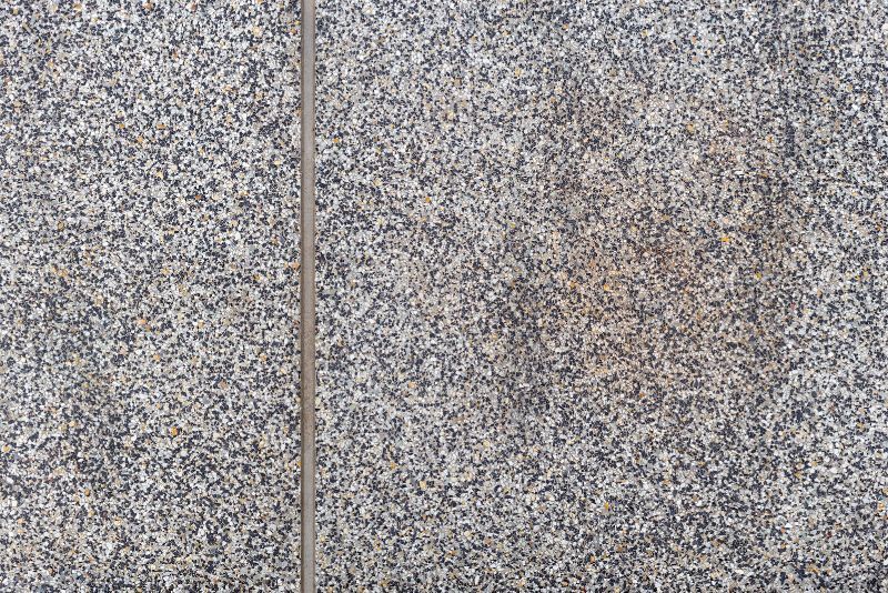 grey white exposed aggregate